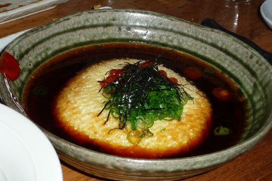 Raku signature dishes Agedashi Tofu
Kobe Beef Outside Skirt
Yellowtail Carpaccio